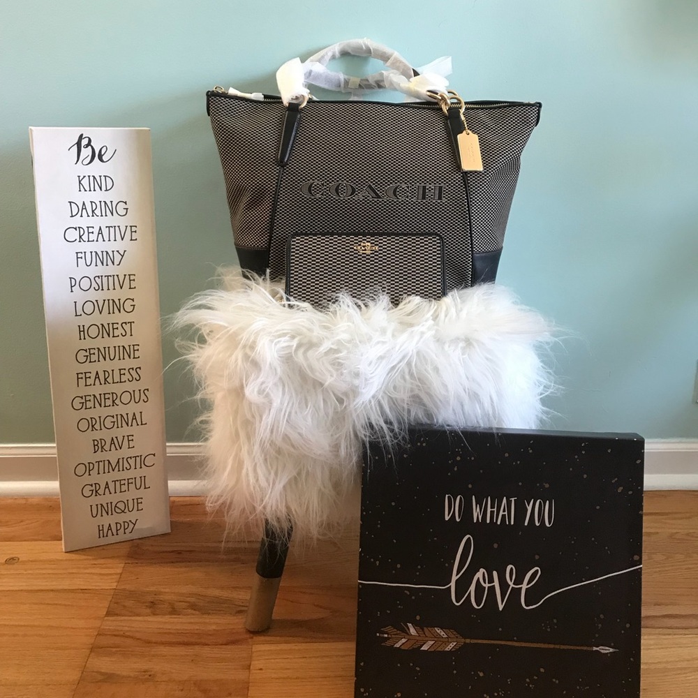 COACH Legacy Jacquard Ava Tote